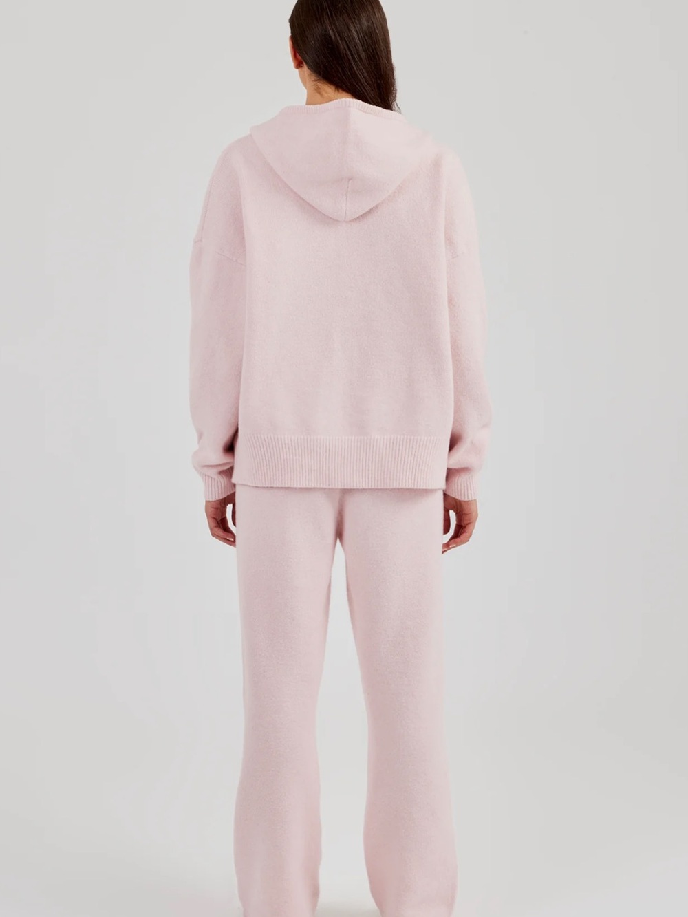 Cernucci Hooded Zip Knit Tracksuit - Baby Pink - Picture 2 of 2